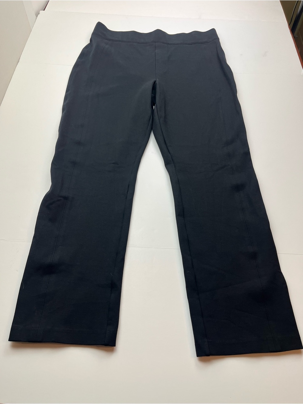 Spanx Women's Perfect Pant Slim Straight 20254R Black Size 1X Pull-on Stretch